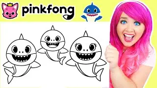 Coloring Baby Shark & Family Coloring Pages | Prismacolor Paint Markers