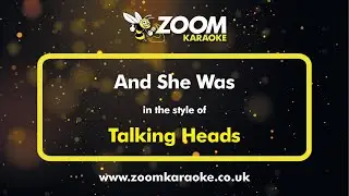 Talking Heads - And She Was - Karaoke Version from Zoom Karaoke
