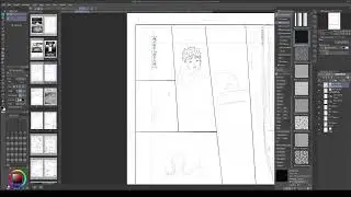 Drawing an original one shot manga: Completing pages! 7/44