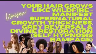 MANIFEST SUPERNATURAL GROWTH, THICKNESS, GREY REVERSAL & DIVINE RESTORATION (SELF-HYPNOSIS RAMPAGE)
