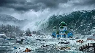 MEGA TSUNAMI IN SITKA: 500-Meter Wave! Total Destruction Recorded! (AI Effects)