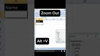Zoom Options in Excel #exceltips #exceltutorial #education #excelformulas #learnexcel