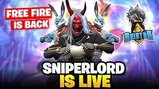 SNIPERLORD IS BACK NEW SEASON BR RANK PUSH - FREE FIRE LIVE