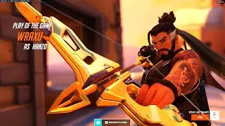WRAXU RANK 407 HANZO GOD - POTG! [ OVERWATCH 2 TOP 500 ]