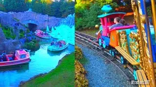 [4K[ Casey Jr. Circus Train Powered Roller Coaster Ride - Disneyland Paris
