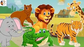 WILD ANIMALS FOR KIDS || WILD ANIMALS' ACTIONS || LEARN WILD ANIMALS ||PRESCHOOL LEARNING WITH AROOJ
