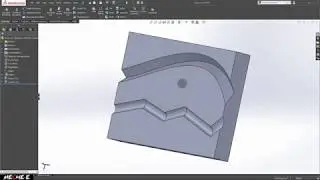 #11 Solidworks Tutorial For Beginners ( Swept Cut )