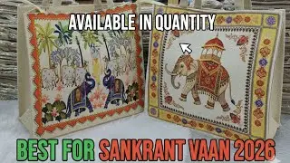 👜 Unique Jute Bags for Sankrant Vaan 2026! (Available in Bulk)