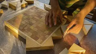 Watch This Talented Carpenter Create 2 Handmade Swivel Chairs From Pallet Wood // Woodworking Repair