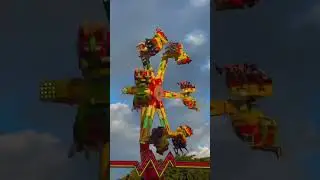 Power surge ride @ 2022 Ekka #shorts #showrides #funfair #kirmes #carnival