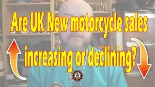 Are UK New motorcycle sales increasing or declining?