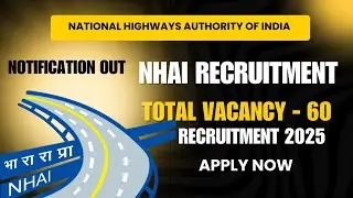NHAI Recruitment 2025 | Deputy Manager Technical | Salary | Eligibility | Detailed Notification Out