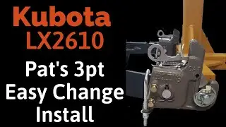Pats Easy Change 102ST Quick Change Category 1  3pt Attachment Kubota LX2610