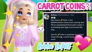 🐰CARROT COINS For the New EGG??!🐰 Coming SOON to RoPets!  (Roblox RoPets News) 🐣🐰🎀
