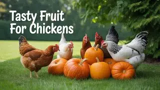 Happy Chickens Free Ranging And Snacking