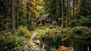 No Ads 4K HDR Relaxing River Sounds for Sleep Meditation and Rest