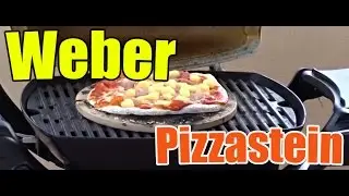 Weber Pizzastein - Lecker Lecker Pizza vom Weber Gasgrill [Weber Q 1200]