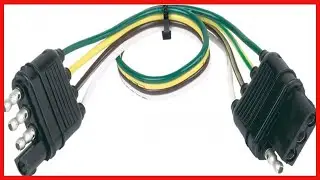 Hopkins 12 Inch 4-Wire Flat Trailer Plug Extension for Ford Towing Packages