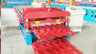 Customized Glazed Steel Roof Tile Sheet Cold Roll Forming Machine