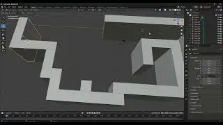 Maze Game - wall modeling for the 1st level part 8
