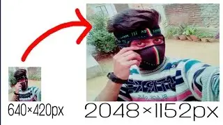 How to change a normal image into a High Resolution image (Desired resolution)