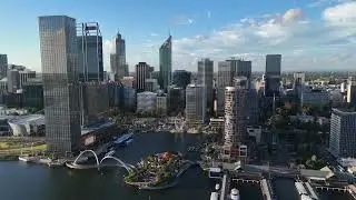 Elizabeth Quay from Above 🌆 | Perth&rsquo;s Most Stunning Drone View!