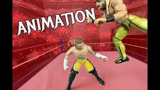 CM PUNK REVERSES A CURB STOMP INTO A GTS! (WWE Stop Motion)