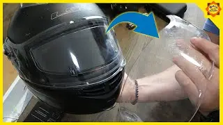 APRENDE C&oacute;mo cambiar la visera del casco por una nueva pantalla y adem&aacute;s hacerla ANTINIEBLA