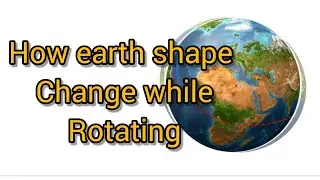 Our earth shape change while rotating /tamil