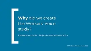 Why did we create Workers Voice study?