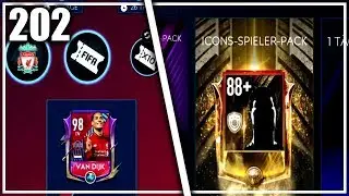 VAN DIJK TOTS + ICON PACKS !! 😱🔥 FIFA MOBILE 19 #202