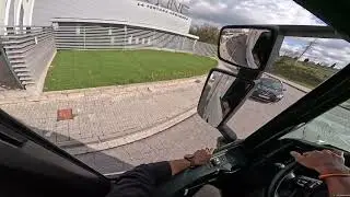 POV Truck driving | Unloading Beverages in Barcelona, Spain 🇪🇦 #truckdriver#trucker#barcelona #299