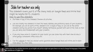 Subtitles on Google Slides