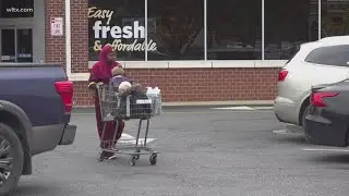 Shopping before the winter storm arrives