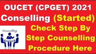 OUCET (CPGET) 2021 Counselling (Started) - How To Apply For OUCET 2021 Counselling