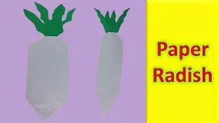 How to make paper RADISH  | Easy Paper Crafts| best for learner