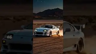 Epic Desert Drift 🌙 Supra MK4 vs 370Z &ndash; Arabian Night Battle