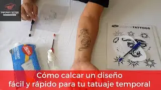 Cómo calcar un diseño fácil y rápido para tu tatuaje temporal.