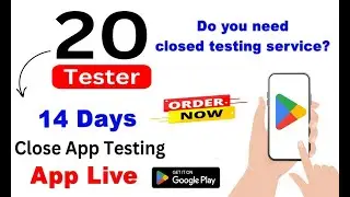 if you Needed 20 tester for  Google play console, Comment down