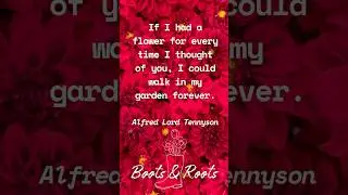 🌸 A quiet flower quote to slow your scroll. Pause. Breathe. Bloom. 🌿 Boots & Roots #5