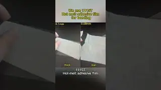 Hot melt adhesive film that can bond embroidered patches