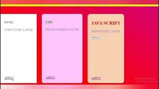 web design card. using html,css,js.
