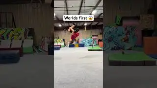 Standing double backflip to double front flip! 😱