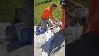 Step two. Установка металлического каркаса, покраска.