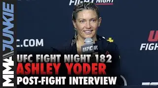 Ashley Yoder confused by misread 27-26 scorecard | UFC Fight Night 182 post-fight interview