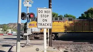 8/31/25 Pre: EB UP covered hopper train passes through Mission Mill Rd