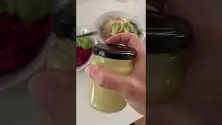 1 tsp dijon mustard red wine vinegar & olive oil-1 part vinegar to 2 parts oil #oliviawilde #salad
