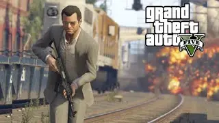 GTA 5 PS4 gameplay trocando tiro com a polícia 