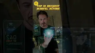 Top 10 Richest Marvel Actor🤑 #shorts #marvel