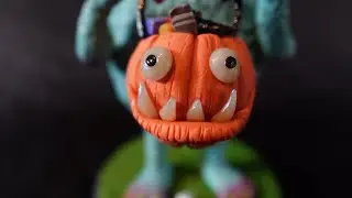I made Jasper the trick or treat monster